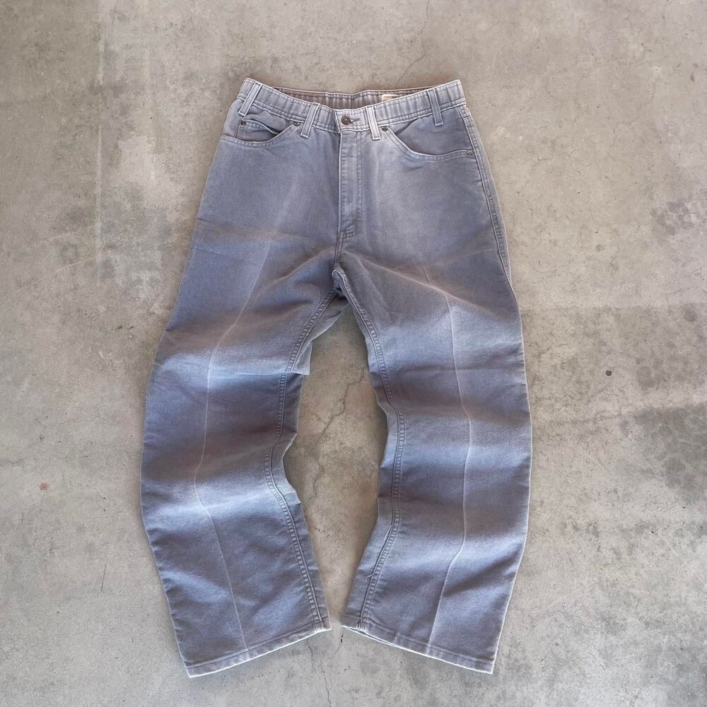 Levi-s Men's Grey and Silver Jeans